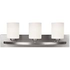 062784356483 Luztar Canarm Hampton Bulb Vanity Light Brushed Pewter