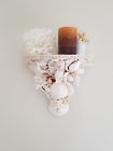 0675 Handmade Seashell Wall Sconce Large Handmaid Nautical Sea Shell Coastal 0675 Handmade Seashell Wall Sconce Large Handmaid Nautical Sea Shell Coastal