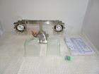 06803-0035 Restoration Hardware Double Westlake Brushed Nickel Wall Sconce New
