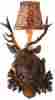 0690c-s-zwl2 Wall Sconce Stag Pheasant Feather