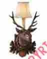 0691c-s-zwl Eurolux Home New Wall Sconce Regal Stag Deer Cast Resin Fabric Lining Faux Leather Sha