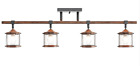 0808109 Kichler Barringon Rail Light Black Wood Finish Clear 737995160920