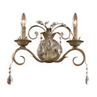 08082-ws Lighting Elk Angelite Sconce Weathered Wall Two-light Silver