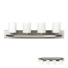 1-84 Howplumb Brushed Nickel Globe Vanity Bath Light Bar 096962103149