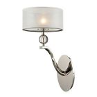 31290 1 Bulb Light Polished Sconce Nickel Coris
