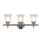 1001220863 Hampton Bay Traditional Brushed Nickel Vanity Light 736916642668