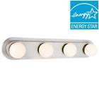 1001254977 Hampton Bay Brushed Nickel Led Hollywood Vanity Bar 847658009029