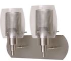 1001300048 Hampton Bay Satin Nickel Vanity Light With Clear Glass And