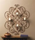 10015807 Fleur-de-lis Wall Sconce Trellis Tall 26.75 "