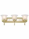 1003-25 Livex Lighting Belmont Bath Light Polished Brass And 733353072218