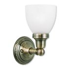 1021-01 Livex Lighting Classic Antique Brass Bath Vanity
