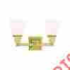 1032-02 Livex Lighting Mission Bathroom Vanity Polished Brass 847284042155