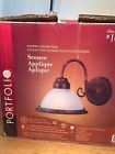 106807 Portfolio New Tavern Collection Wall Light Bronze Sconce Vintage Style