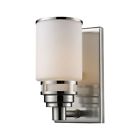 11264-1 Elk Lighting Satin Nickel Bryant Light Bathroom Sconce 748119023359