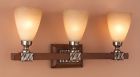 1163mn-118 Lighting Faux White Alabaster Glass Capital Vanity Light 3