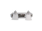 11718ch2-g188 Craftmade Chrome With Frosted Alabaster Swirl Glass Light Bath