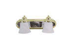 11718pbch2-g188 Craftmade Polished Brass Chrome With Frosted Alabaster Swirl Glass Light