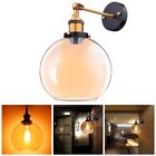 11wal007-ball20-amber Apluschoice Vintage Industrial Ball Shape Glass Light Wall 637509421120
