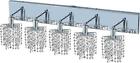 1285w-o-p-lt-ss Euroluxhome Wall Fixture Mini Contemporary Oblong Canopy Star 616524371764
