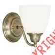13671-01 13671 Light Antique Brass Livex Somerville Sconce Wall 1 Lighting
