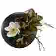144064 D W Silks And Magnolia Bloom Silk Flower With Foliage Feathers 000437440646
