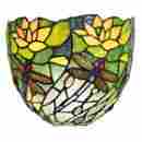 14898 Art Artifact Wall Sconce Glass Led Light Dragonfly 712131816121