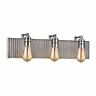 15922-3 Elk Lighting Corrugated Steel Weathered Zinc And Polished 748119101262