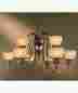 1638-466 Minka Lavery Bello Bronze Finish Glass 9 Light Lamp Chandelier