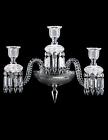 2611819 16x21x12 Zenith Modern 3-light Crystal Ul Baccarat Lbs Comete Wall Sconce 16