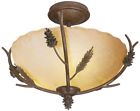 17188 Hampton Bay Light Weathered Spruce Semi Flushmount With 0718212171882