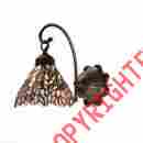 7056968 18721 Meyda Tiffany 7 W Wisteria 1 Lt Wall Sconce Sconces 705696187218