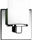 19414-010 Eurofase Wall Sconce Chrome Mounted Lamp Square White 0773546207003