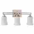 19853-000 Hampton Bay Larson Polished Nickel Dual Bar Vanity Light Model 022011645537
