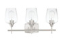 1jy-lp118881101 Pia Ricco Wall Mount Brush Nickel Vanity Light 749284628073