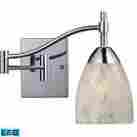 10151 1pc-sw-led Celina Elk Lighting Swingarm Wall Sconce In Polished Chrome 748119052991