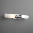 2-5160-124 Location Oxygen Glass Sconce Nickel Ada Satin Corneta Wall Damp Nib