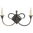 Sc2105bz 2-light Comfort Double-twist Visual 2 Bronze Sconce