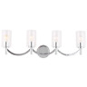 203752a Eglo Devora Chrome And Clear Glass Bath Light 7445007550555