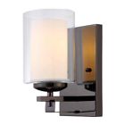 224079 Light Wall Fixture Ebony Glaze Dorado