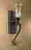 22418 Uttermost Large Tall Rustic Tuscan Brown Iron Mouth Blown Glass Galeana Torch Wall Sconce 792977224182