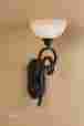 7929774 22430 Uttermost Tuscan Western Contemporary Brown Iron Glass Legato Wall Sconce Light Fixture 792977224304