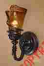 7929776 22481 Uttermost Rustic Tuscan Brown Bronze Amber Glass Vitalia Wall Sconce Lighting Fixture New 792977224816