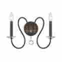 2272-vz Crystorama Bentley 2 Light Vibrant Bronze Sconce Model 633779027680