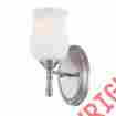 23036-024 23036 Regency Eurofase Lighting Satin Nickel 1 Light Wall Sconce With Bell Shade