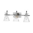 2333-bn Millennium Lighting Brushed Nickel Vanity With Seeded Glass 842639019400