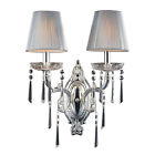 2392 2 Elk Light Wall Bracket In Polished Silver Iced Glass Sconce New 748119239224 2392 2 Elk Light Wall Bracket In Polished Silver Iced Glass Sconce New 748119239224