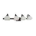 2434ac-sq Gls Transglobe Lighting Antique Copper Light Bath Wall Fixture With