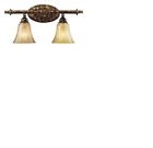 2451-2 Elk Lighting Light Vanity In Burnt Gold Leaf Fast Ship