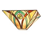 26132259 Chloe Tiffany Style Black Stained Glass Wall Sconce Night Light