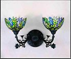 27393 Honey Tiffany Sconce Lt 2 Lighting Meyda Locust Stained Wall Glass Style